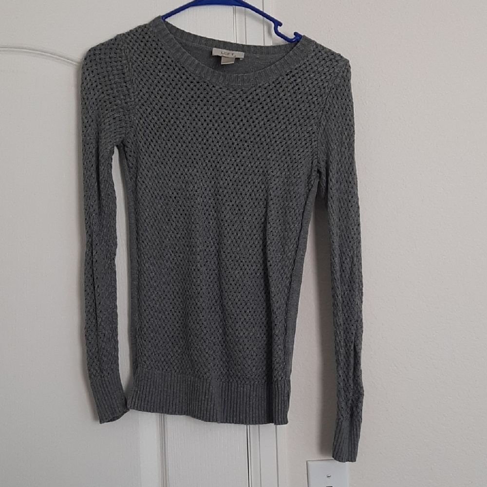LOFT Gray Knit Women's Sweater